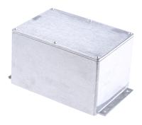 483-c060 Deltron 483 Series Silver Die Cast Aluminium Enclosure, IP66, IP67, IP68, Flanged, Silver Lid, 202 x 120.8 x 106.7mm