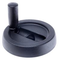 702-7857 RS PRO Black Nylon Hand Wheel, 80mm diameter