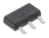 zxmp6a17gta DiodesZetex ZXMP6A17G Type P-Channel MOSFET, 4.3 A, 60 V Enhancement, 4-Pin SOT-223 ZXMP6A17GTA