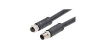 1205010238 Molex Female 4 way M12 Micro Change to Male 4 way M12 Micro Change Cordset, 10 m