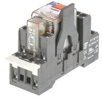 pt2s7lc4-8-1415074-1 TE Connectivity DIN Rail Power Relay, 24V dc Coil, 12A Switching Current, DPDT