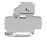 2002-1611 WAGO  2002 Series Grey, 2.5mm², 1-Level, Push-In Cage Clamp Termination, Fused, ATEX