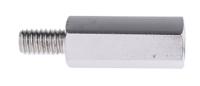 806-6676 RS PRO Standoff, M6 x M6 Thread, 25mm Body, Steel, Male/Female, 10mm Stud