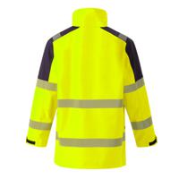278cvjfxl CODUPAL Zeus Yellow/Navy Unisex Hi Vis Jacket, XL