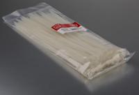 489-2156 RS PRO Cable Tie, 300mm x 4.8 mm, Natural Nylon, Pk-100
