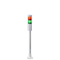 lr4-202pjnu-rg Patlite LR4 Series Coloured Signal Tower, 2 Lights, 24 V dc, Pole Mount