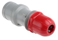 2133236 Scame IP44 Red Cable Mount 3P + E Industrial Power Plug, Rated At 32A, 415 V