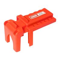 lok023 Spectrum Industrial Orange 6-Lock Polyurethane Ball Value Lockout