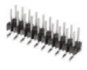 1-826634-7 TE Connectivity AMPMODU MOD II Series Right Angle Through Hole Pin Header, 34 Contact(s), 2.54 mm Pitch, 2 Row,
