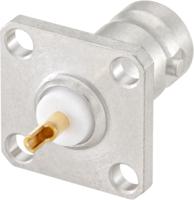 51k404-200n5 Rosenberger, Jack Flange Mount BNC Connector, 50Ω, Solder Termination, Straight Body