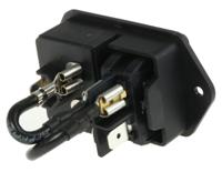 ec110001001 Schurter C20 Panel Mount IEC Connector Male, 16/20A, 250 V