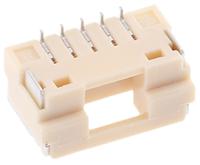 502386-0570 Molex CLIK-Mate Series Right Angle Surface Mount PCB Socket, 5-Contact, 1-Row, 1.25mm Pitch, Solder Termination