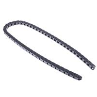 06100380 Igus 6, e-chain Black Cable Chain - Flexible Slot, W16.5 mm x D15mm, L1m, 38 mm Min. Bend Radius, Igumid G
