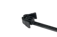 115-40200-rez200-pa66-bk HellermannTyton Cable Tie, Releasable, 200mm x 4.7 mm, Black Polyamide 6.6 (PA66), Pk-100
