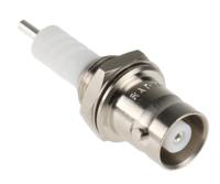 r316553000 Radiall BNC Series Straight 50Ω Panel Mount Bulkhead Fitting BNC Connector, jack, Nickel, Solder Termination