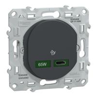 s340406 Schneider Electric Anthracite, 1 Gang, Ovalis C Series