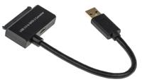12021043-10 Roline USB 3.0, Male USB A to Male SATA Data; SATA Power, 150mm