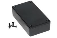 1591xxbbk Hammond 1591 Series Black Flame Retardant ABS Enclosure, IP54, Black Lid, 113 x 63 x 28mm