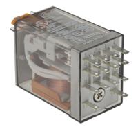 553480240040 Finder Plug In Relay, 24V ac Coil, 7A Switching Current, 4PDT