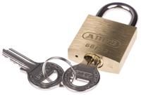 xr0060-30 ABUS Key Weatherproof Brass, Steel Padlock, 5mm Shackle, 30mm Body