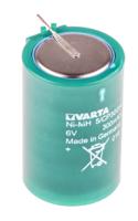 55630605800 Varta CP300H 6V NiMH Button Rechargeable Battery, 300mAh