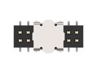 1mm-r-d08-vs-00-h-trp TE Connectivity 1MM-R Series Vertical Board Mount PCB Socket, 16-Contact, 2-Row, 1mm Pitch, Surface Mount Termination