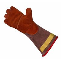 l6-516-ap-v Liscombe Brown Leather Work Gloves, Size 16 in