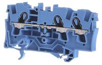 2004-1304 WAGO  TOPJOB S, 2004 Series Blue, 4mm², Single-Level, Push-In Cage Clamp Termination, ATEX, IECEx