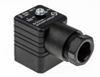 933925212-gdml-2011-gb1-led-48-black Hirschmann GDML 2P+E DIN 43650 A, Female Solenoid Valve Connector, 250 V ac/dc Voltage