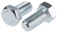 276-320 RS PRO Bright Zinc Plated Steel, Hex Bolt, M20 x 40mm