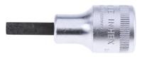 03050006 STAHLWILLE 1/2 in Drive Bit Socket, Hex Bit, 6mm, 60 mm Overall Length
