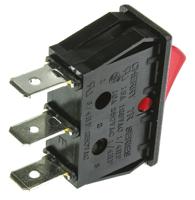 trg22f2bbren ZF Illuminated SPST, On-Off Rocker Switch Panel Mount