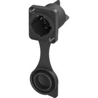 nac3mpx-true1 Neutrik Europe Mains Plug & Socket, 16A Black, Cable Mount Polyamide Plug-In, 250 V