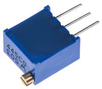 3299w-1-503lf 50kΩ, Through Hole Trimmer Potentiometer 0.5W Top Adjust Bourns, 3299