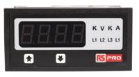 136-5390 RS PRO Digital Ammeter AC, 43.5mm x 92mm, ±0.5% + 1 Digit