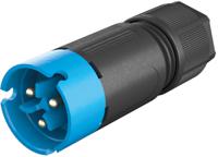4102230439 Wieland RST 08i2/3 Series Circular Connector, 2-Pole, Male, Cable Mount, 8A, IP66, IP68, IP69