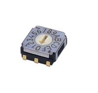 sa-7050ta Nidec Components SA-7000, 16 Position, Hexadecimal Rotary Switch, 100 mA, J-Hook