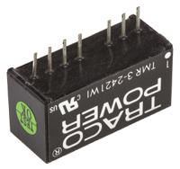 tmr-3-2421wi TRACOPOWER TMR 3WI DC-DC Converter, ±5V dc/ ±300mA Output, 9 → 36 V dc Input, 3W, Through Hole, +85°C Max Temp