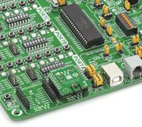 mikroe-1971 MikroElektronika Temp&Hum Click Temperature Sensor, Humidity Sensor MikroBus Click Board for HTS221