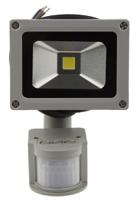 787-1313 RS PRO, Security Floodlight, 1 LED, 10 W, 950 → 1050 lm, IP65 PIR, 85 → 265 V ac