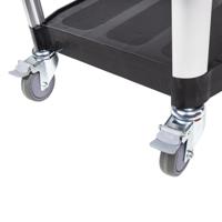 669-3740 RS PRO 2 Shelf Aluminium Trolley Trolley, 866 x 500mm, 120kg Load