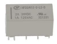 hfd2012-s-l2-d Hongfa Europe GMBH PCB Mount Latching Signal Relay, 12V dc Coil, 3A Switching Current, DPDT