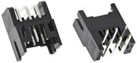 df11-6dp-2ds24 Hirose DF11 Series Right Angle Through Hole PCB Header, 6 Contact(s), 2 mm Pitch, 2 Row, Shrouded
