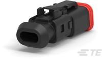 dt06-2s-te82-2-2303815-4 Deutsch, DEUTSCH DT Automotive Connector Plug Black 2 Way DT06-2S-TE82 / 2-2303815-4
