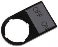 216499-m22s-st-gb10 Eaton Legend Plate for Use with RMQ Titan Series, Off - On