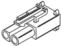 19-09-1026 Molex, STANDARD .093" Female Connector Housing, 6.7mm Pitch, 2 Way, 1 Row
