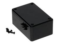 1591lbk Hammond 1591 Series Black Flame Retardant ABS Enclosure, IP54, Black Lid, 85 x 56 x 39mm