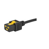 60512123 Schurter Straight IEC C19 Socket to Straight CEE 7/7 Plug Power Cord, 6m