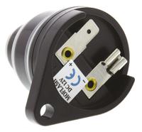 ae30m-tt-01 Moflash AE30M Series Panel Mount Buzzer, 12 V dc, 75dB at 1 m, IP34, DC, Single-Tone