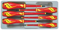 mdv906n Teng Tools Slotted Insulated Screwdriver Set, 6-Piece